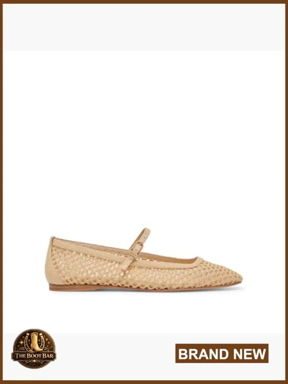 Raffia Ballet Flats with Buckle Design, Casual Wingtip Toe Flats